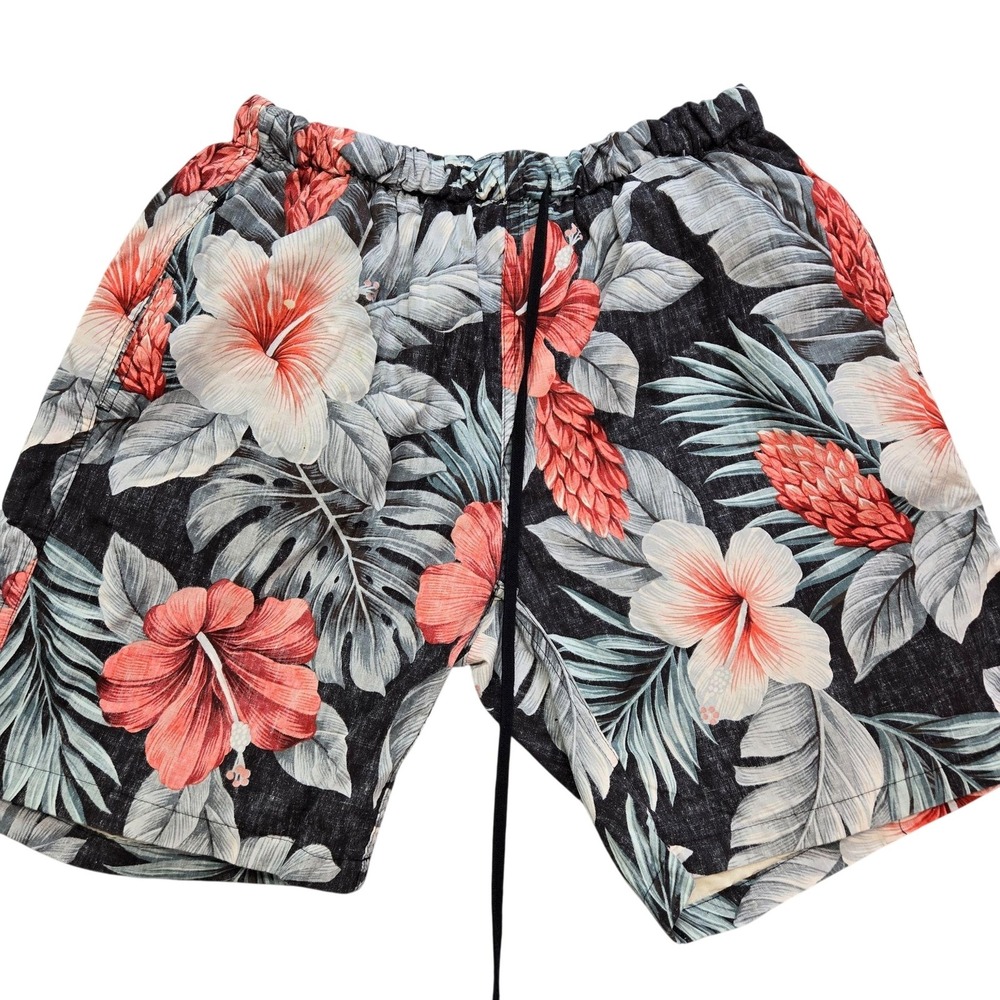 Avanti Shorts Mens 30 Multicolor Hawaiian Floral Bermuda Lined Pockets 9in